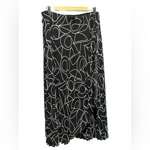 City Chic Monochrome Graphic‎ A-Line Skirt, NWT